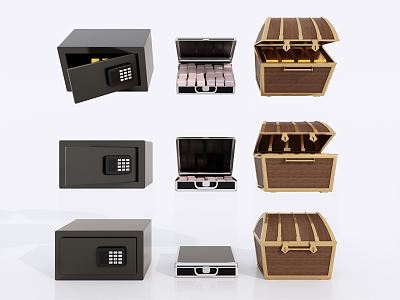 Modern Safe 3d model