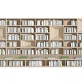 Bookcase Bookshelf Books Tatami Learning Corner 3d model