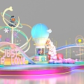 Game Show ip Meichen Bubble Mart Atrium Meichen Dameichen Design Mall Meichen 3d model