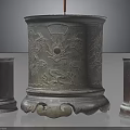 Traditional Metal Incense Holders With Carved Dragon Design And Decorative Top Ornaments