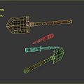 Shovel Soldiers Shovel Tools Hardware Tools Processing Tools 3d model