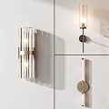 Modern Stylish Wall Lamps Featuring Glass Tubes And Metal Accents For Interior Design