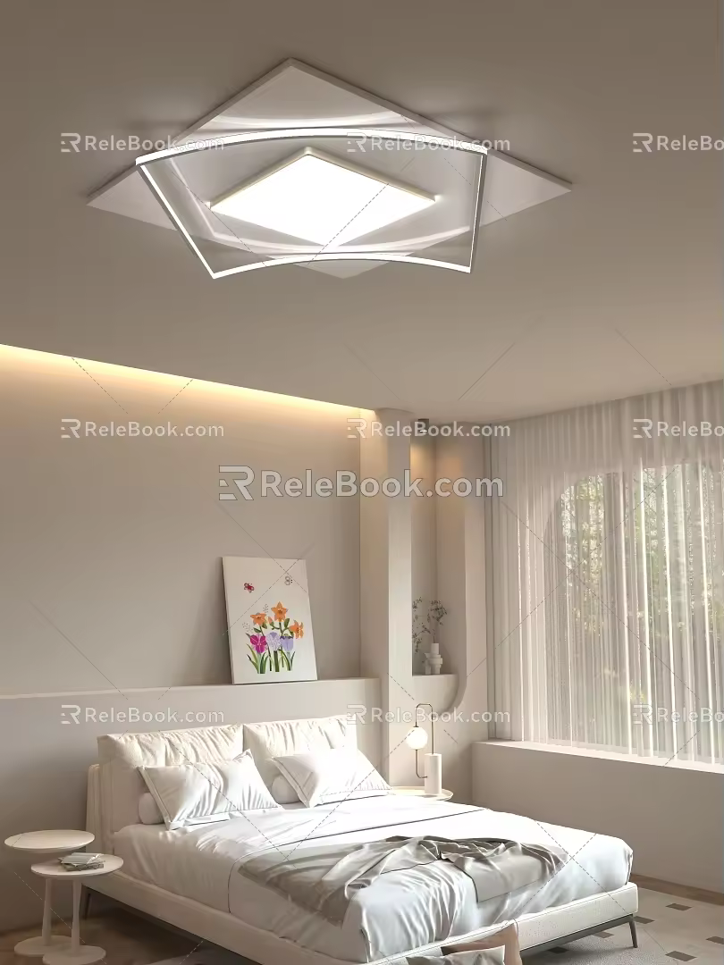 modern ceiling lamp 3d model