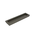 Modern Rectangular Door Handle With Textured Surface And Dark Gray Metal Finish 3d model