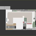 Modern Single Family House With Multi Level Structure Glass Windows Blue Accents And Terrace