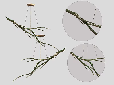 Inflatable Branch Shaped Decorative Design With Hanging Structure For Indoor Use 3d model