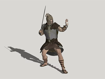 Modern Game Character Man 3d model