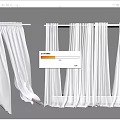 White Curtains With Different Styles Soft Fabric And Modern Design