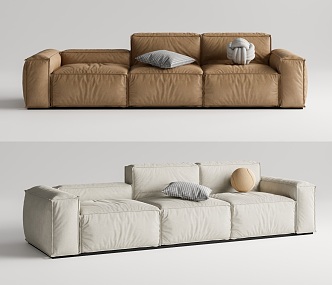 Modern Bonaldo three-seat sofa 3d model