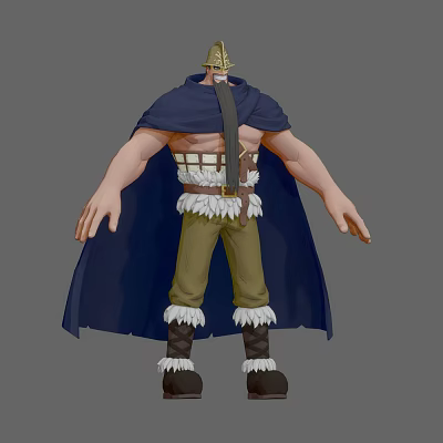 One Piece Giant Clan Elbaf Cartoon Animation Film Elbaf One Piece Giant Clan Cartoon Cloak 3d model