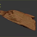 Natural Rustic Wood Slab With Intricate Grain And Textured Surface For Decorative Use