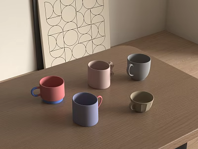 Cups 3d model