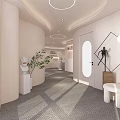 Modern Beauty Hair Salon Interior With Cozy Sofas Mirrors Green Plants And Warm Lighting