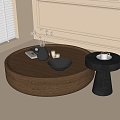 Modern round coffee table 3d model