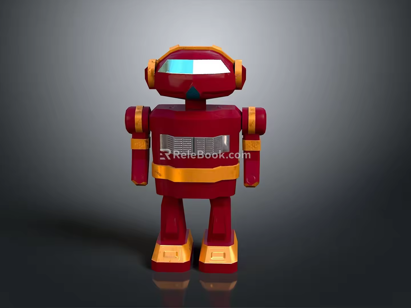 Robot Assistant Small Robot Butler Robot Butler Figure Game Figure 3d model