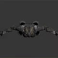 Futuristic Female Robot Character In Metallic Armor With Glowing Head And Sleek Design