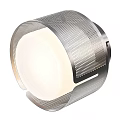 Stylish Modern Wall Light With Metal Mesh Frame And Circular Illuminated Center