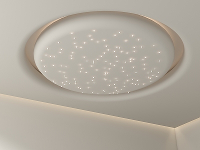 Modern House Silent Wind Ceiling Round Ceiling Special-shaped Starry Sky Ceiling Star Study Ceiling Living Room Ceiling Bedroom Ceiling Home Silent Round Ceiling 3d model