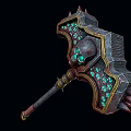Axe Tomahawk Weapon Axe 3d model