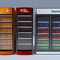 Beverage Cabinet Wine Cabinet Freezer 3d model