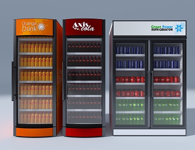 Beverage Cabinet Wine Cabinet Freezer 3d model