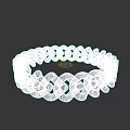 Fashionable Gold Braided Chain Bracelet With Intricate Woven Design And Shiny Finish