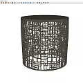 Modern Round Side Table With Intricate Metal Openwork Design And Sturdy Base