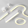 Modern LED Downlights And Spotlights With Recessed Design And Adjustable Brightness For Home Interiors