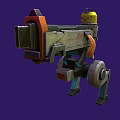 Robot Dog Machine Turret Science Fiction Robot Dog Science Fiction Turret Cyberpunk Turret Mobile Turret Low Face Low Number Low Model Simple Model Movie and TV Level Realistic 3d model