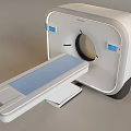 Modern Medical CT Scanner With Diagnostic Imaging Scan Table And White Design 3d model