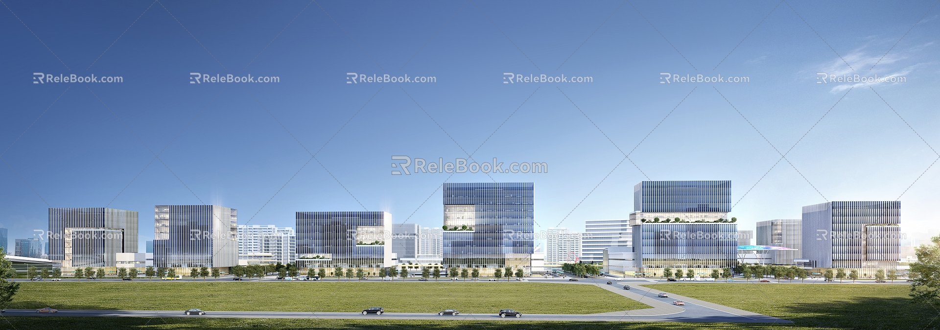 modern commercial building 3d model