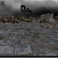 Modern Cartoon Scene Japanese Defeat Activity Scene 3d model