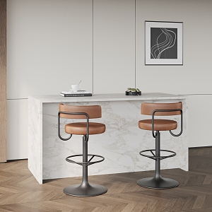 Modern Bar Chair Combination Bar Stool Bar Chair Bar Counter 3d model