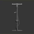 Manual Air Pump With Handle Base Hose And Nozzle For Inflation Use