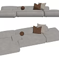 Modern Multiplayer Sofa 3d model