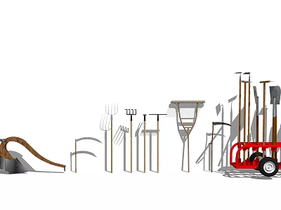 Modern Farm Tools Farm Tools 3d model Modern Farm Tools Farm Tools 3d model