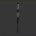 Futuristic Black Rifle With Long Barrel Advanced Sight And Ergonomic Grip Design