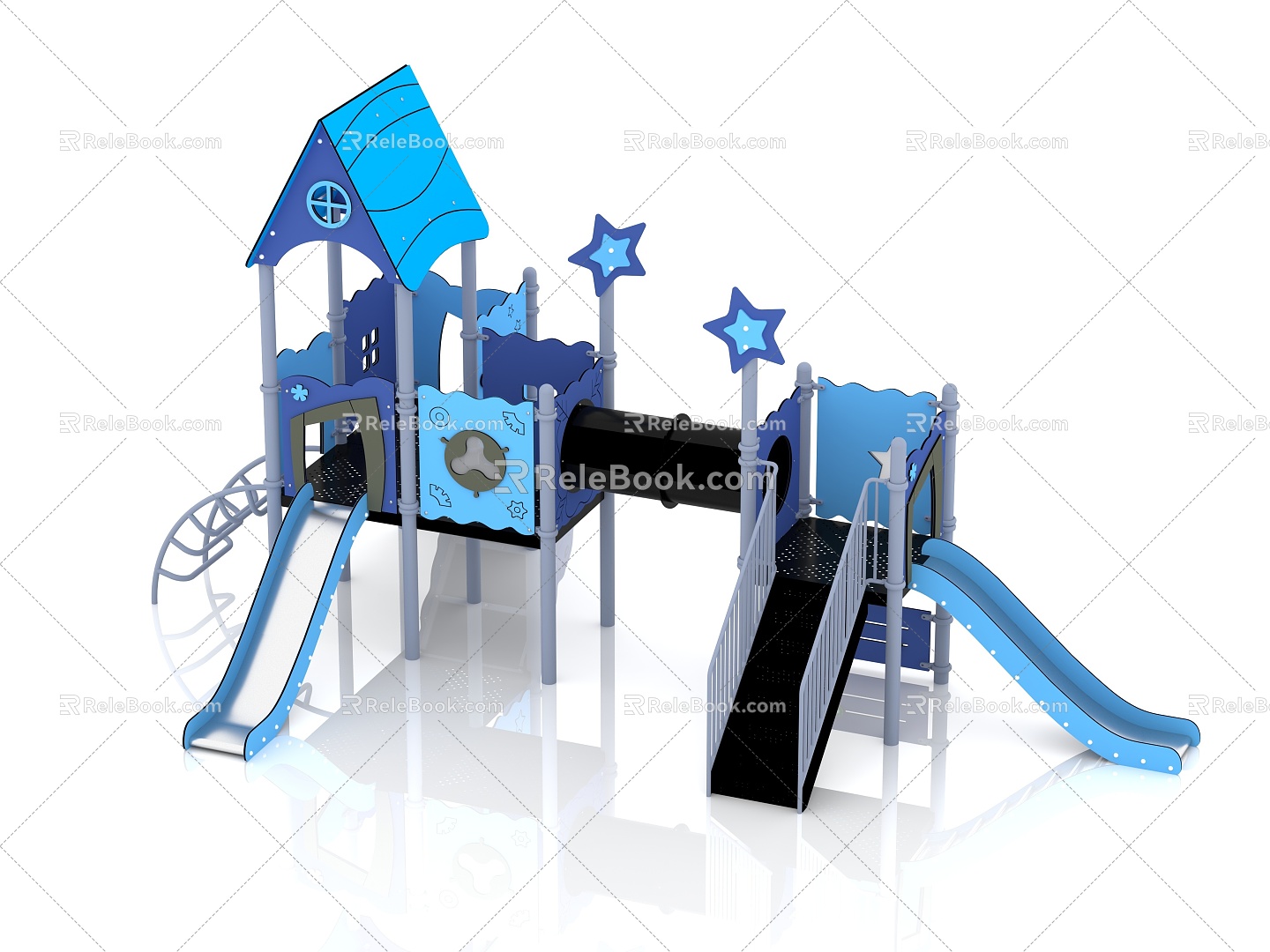 Slide Children's Slide Amusement Equipment Outdoor Slide Children's Combined Slide Outdoor Little Doctor Children's Amusement Equipment 3d model