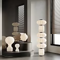 Modern lighting combination table lamp floor lamp 3d model