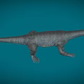 Phantom Dragon Fin Dragon Plesiosaurus Dinosaurs in the Sea Ancient Marine Reptiles Cretaceous Low Face Number Low Model Simple Model Game Movie and TV Level Super Realistic 3d model