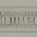 French Carved Stigma Angle Flower Carved Gypsum Component Carved Stigma French Carved Stigma 3d model