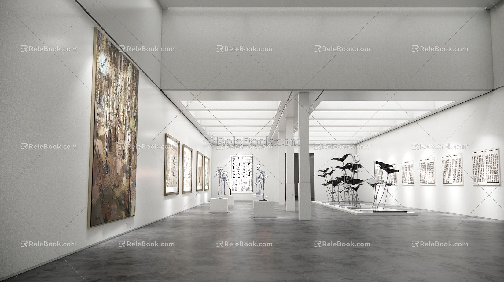 Museum of Modern Art Gallery Hall 3d model