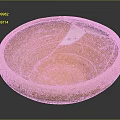 Handcrafted Orange Clay Sculpture Bowl With Traditional Craftsmanship And Crack Details