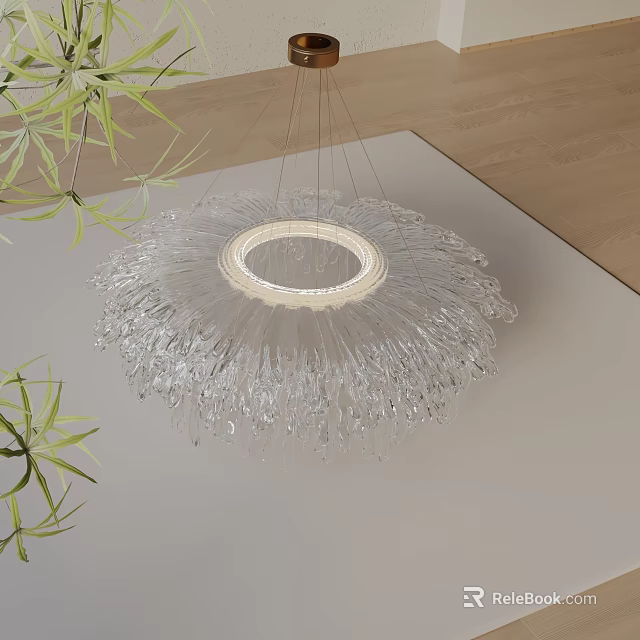 Modern Side Table With Glass Top And Elegant Metal Frame Design 3d model 