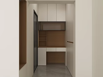 Modern master bedroom wardrobe 3d model