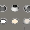 Various Recessed Spotlights and Downlights with Modern Design for Ceiling Lighting