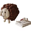 Small sheep stool 3d model