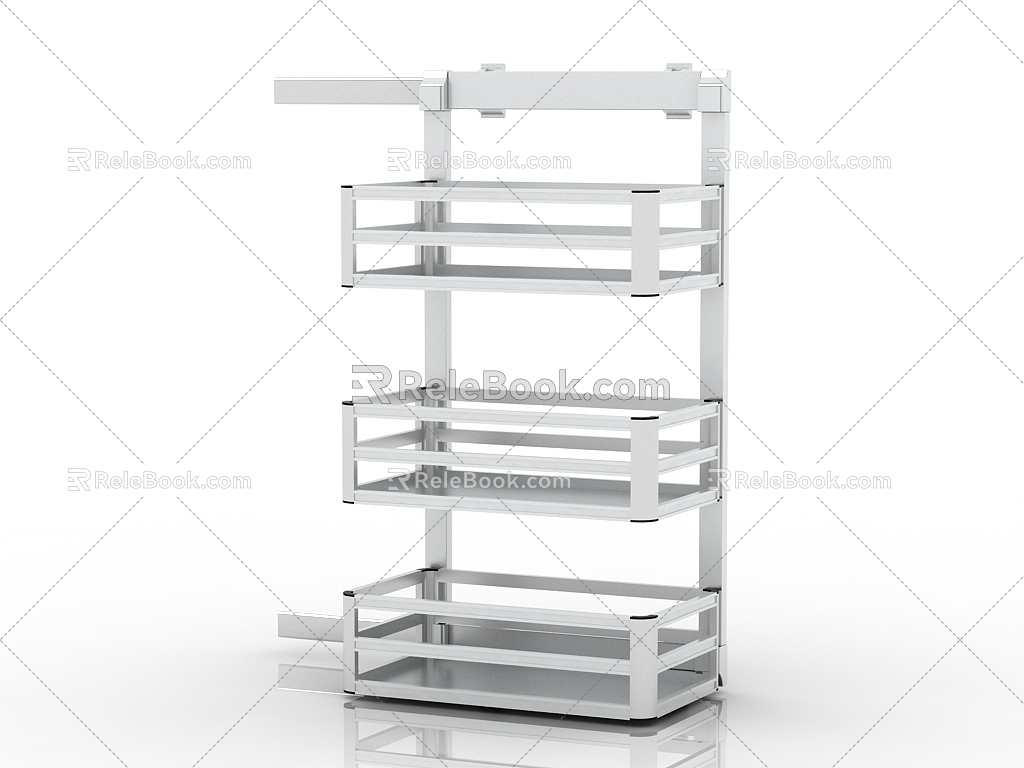 Modern Interior Storage Rack 3d model