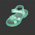 Leather Sandals with Beige Straps and Brown Sole Simple Buckle Design Casual Summer Footwear