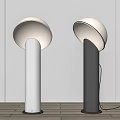 modern table lamp floor lamp 3d model